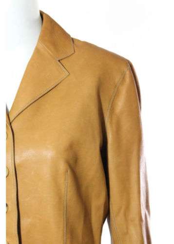NWT HERMES PARIS Tan Long Sleeve Ready To Wear Deerskin Riding Jacket Sz IT 44 2017 Black Friday Deals
